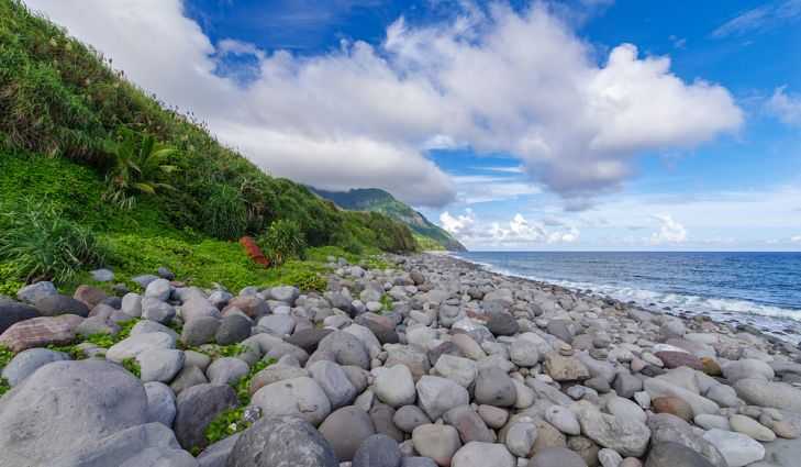 Valugan Boulder Beach in the Philippines.